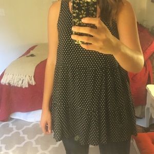 Moving Sale! Black and White 3 Tier Sleeveless Top