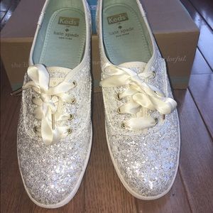 Keds for Kate Spade Glitter, Sneakers, White, 8M