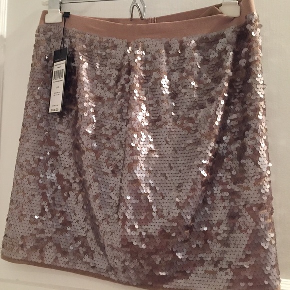 Beige sequin skirt Bcbg - Picture 1 of 3