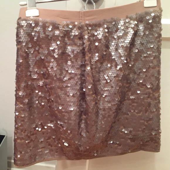Beige sequin skirt Bcbg - Picture 3 of 3