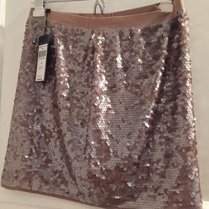 Beige sequin skirt Bcbg