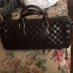 Louis Vuitton speedy cubic eastwest damier satchel