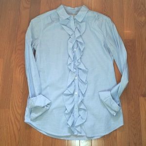 Loft ruffled blouse