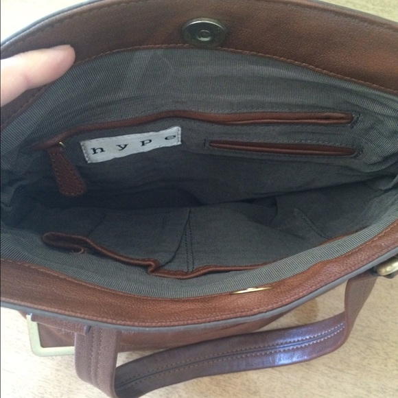 Brown leather Hype purse - Picture 3 of 4