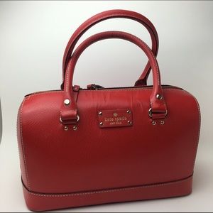 Kate Spade Red Satchel Handbag