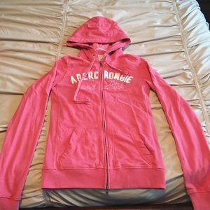 Abercrombie & Fitch Pink Hoodie Size Medium