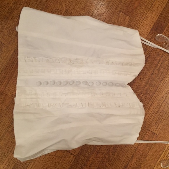 Nanette Lepore  white tuxedo bustier