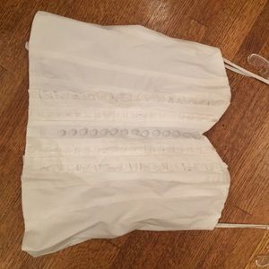 Nanette Lepore  white tuxedo bustier