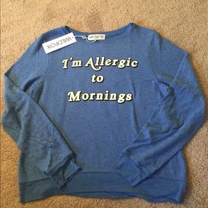 WILDFOX IM ALLERGIC TO MORNINGS. MEDIUM. NWT.
