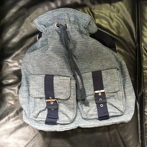 Denim backpack