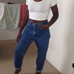 Vintage high-waisted jeans