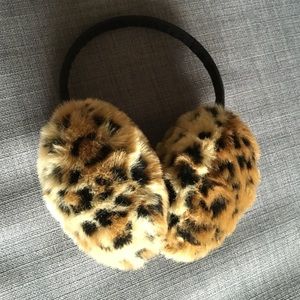 leopard ear puff