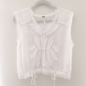 LAST CHANCE • Free People White Tank Top