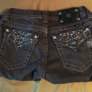 Miss me grey skinny pants size 26