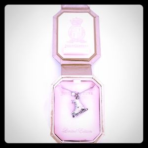 Juicy Couture Ice Skate Pendant and Necklace