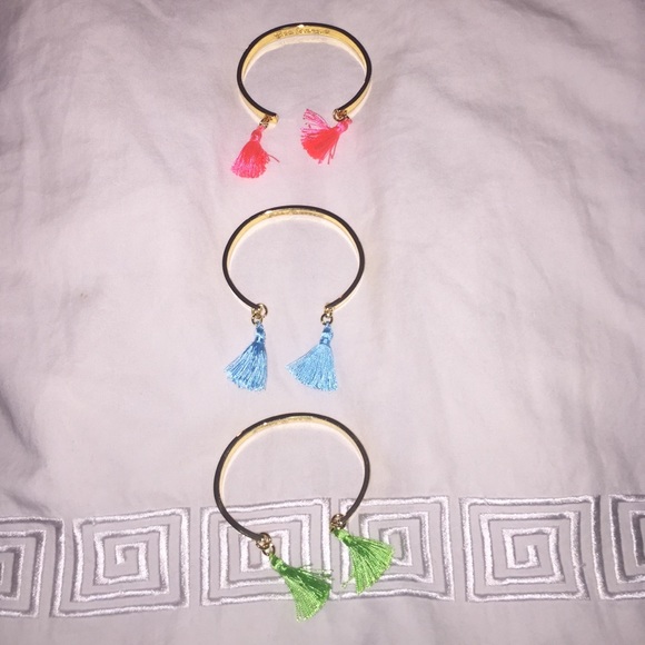 ❌SOLD❌Lilly Pulitzer 3 Tassel Bangles + Beachball