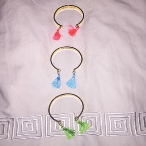 ❌SOLD❌Lilly Pulitzer 3 Tassel Bangles + Beachball