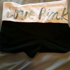 PINK yoga shorts