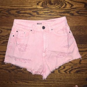 Light pink urban outfitters high rise shorts