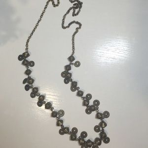 Express Long Brass Necklace