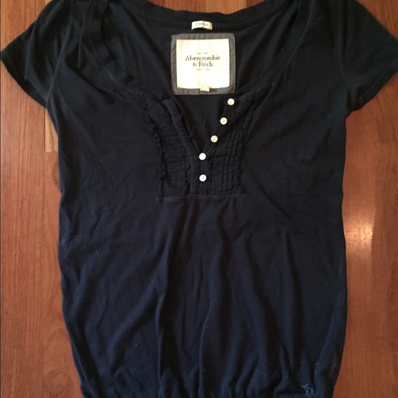 Navy Abercrombie & Fitch Blouse