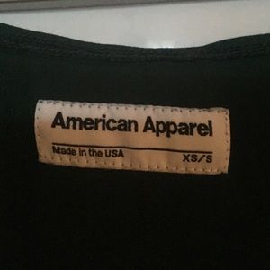 American Apparel Babydoll Dress Forest Green