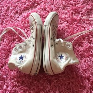 White Hightop Converse
