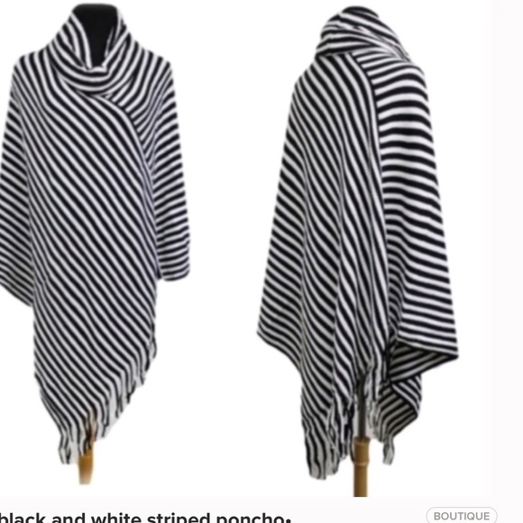 •fringed poncho• - Picture 3 of 3