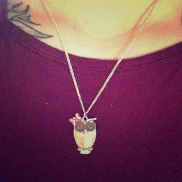 Minnie Mouse Owl Necklace