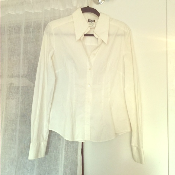 Dolce & Gabbana white longsleeve women dress short