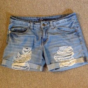 Torn Jean Shorts