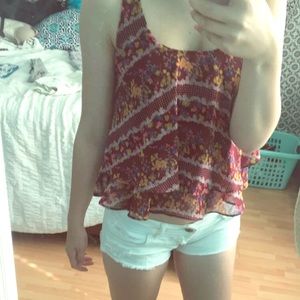 Tank Top with Layered Detailing