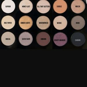 MAC custom palette. Shades in picture