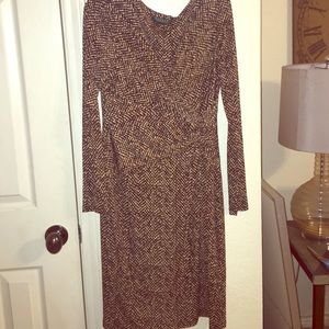 Wrap knot front, Ralph Lauren dress