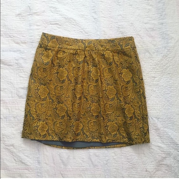 Banana republic mustard yellow skirt