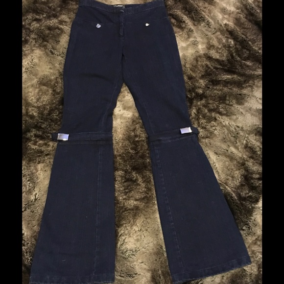 CHANEL Dark Blue Denim Jeans
