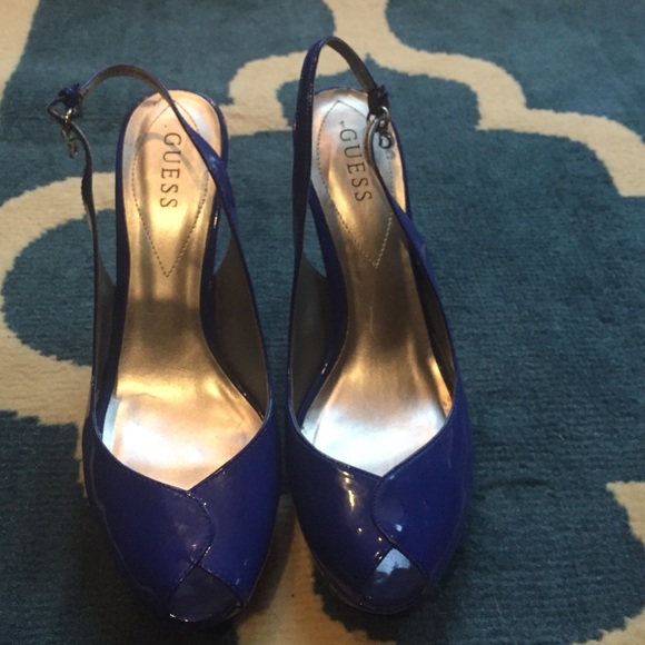 Guess open toe heels!