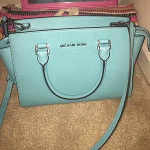 Blue Michael Kors Medium Tote