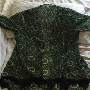 Lightweight sheer printed cardigan