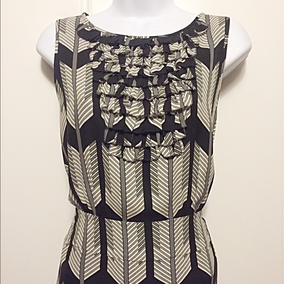 🚫SOLD🚫Tory Burch Silk Geometric Print Dress - Picture 2 of 4