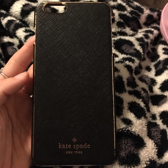 Black Kate Spade iphon6 plus cover