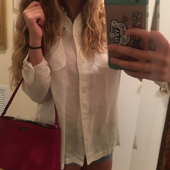White on White long sleeve shirt (made in Italy)