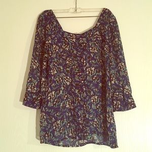 Pins and Needles button down floral blouse