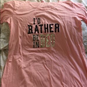 "I'd rather be in bed" night gown