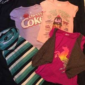 Four cute girls tops