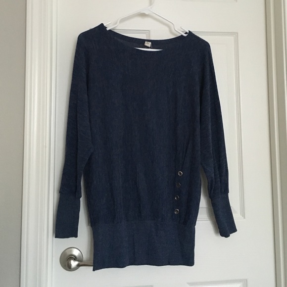 Blue drapey Urban Outfitters sweater