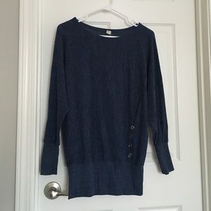 Blue drapey Urban Outfitters sweater