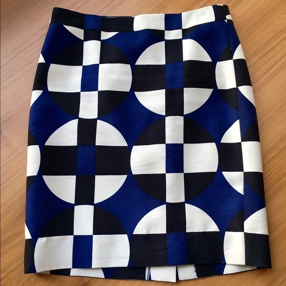J.Crew geometric No. 2 Pencil Skirt