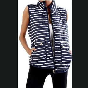 Navy Striped Vest