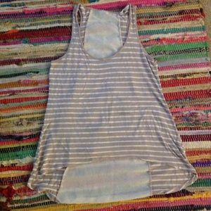 Striped Tank with see-through back